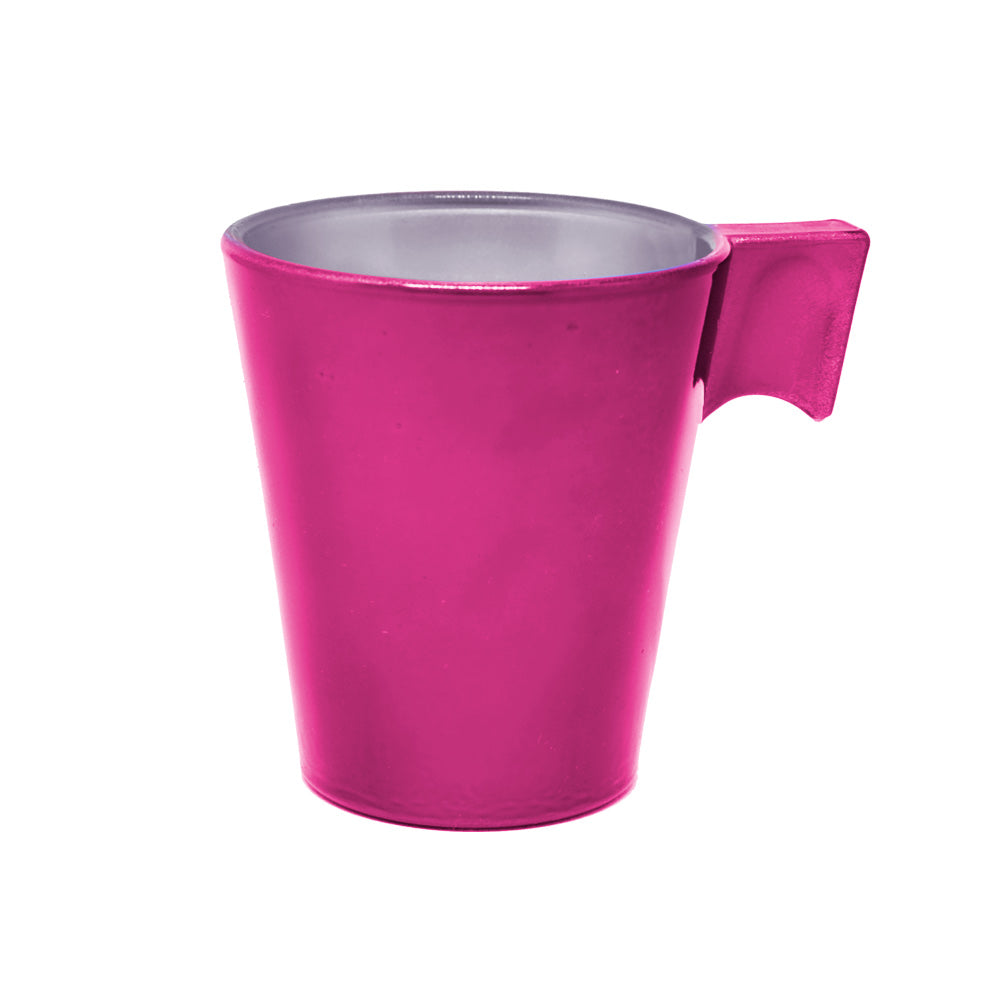XÍCARA CAFÉ VIDRO ROSA 80ML