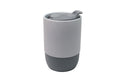 COPO CERÂMICA BUDDY TAMPA ACRILICO BASE SILICONE CINZA  325ML
