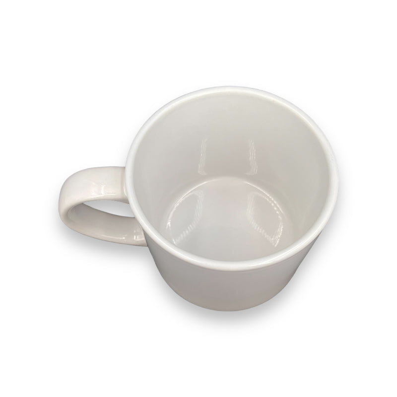 Caneca de Cerâmica Branca 400ml com Buckles para Sublimação