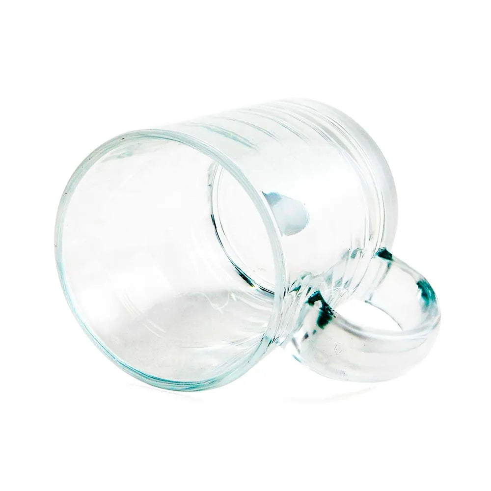 325ml Transparent Crystal Glass Mug for Sublimation - 9cm
