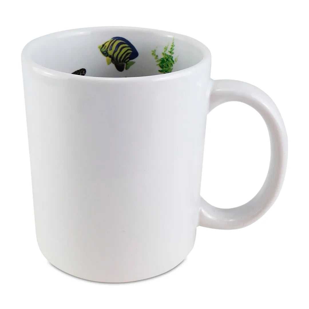 325ml White Ceramic Marine Life Mug for Sublimation