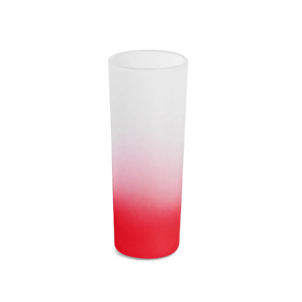 290ml Red Gradient Glass Cup for Sublimation LiVE