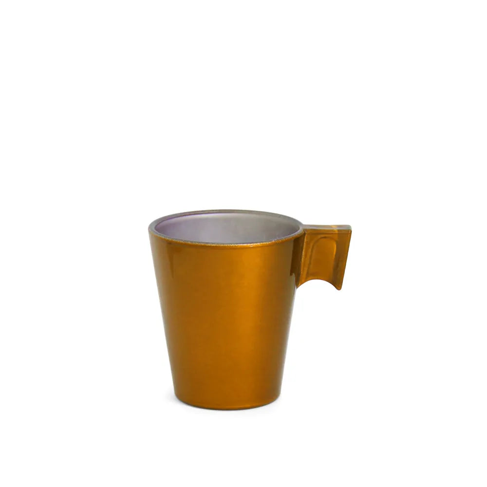 Xícara de Vidro Amarela 80ml para Sublimação - Café e Chá Personalizados