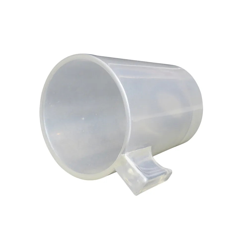Xícara de Vidro Branco Perolado 80ml para Sublimação - LiVE