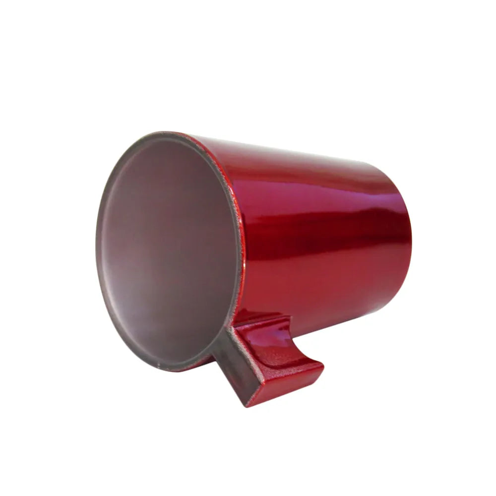 Xícara de Vidro Vermelho Escarlate 80ml para Sublimação - Café Expresso