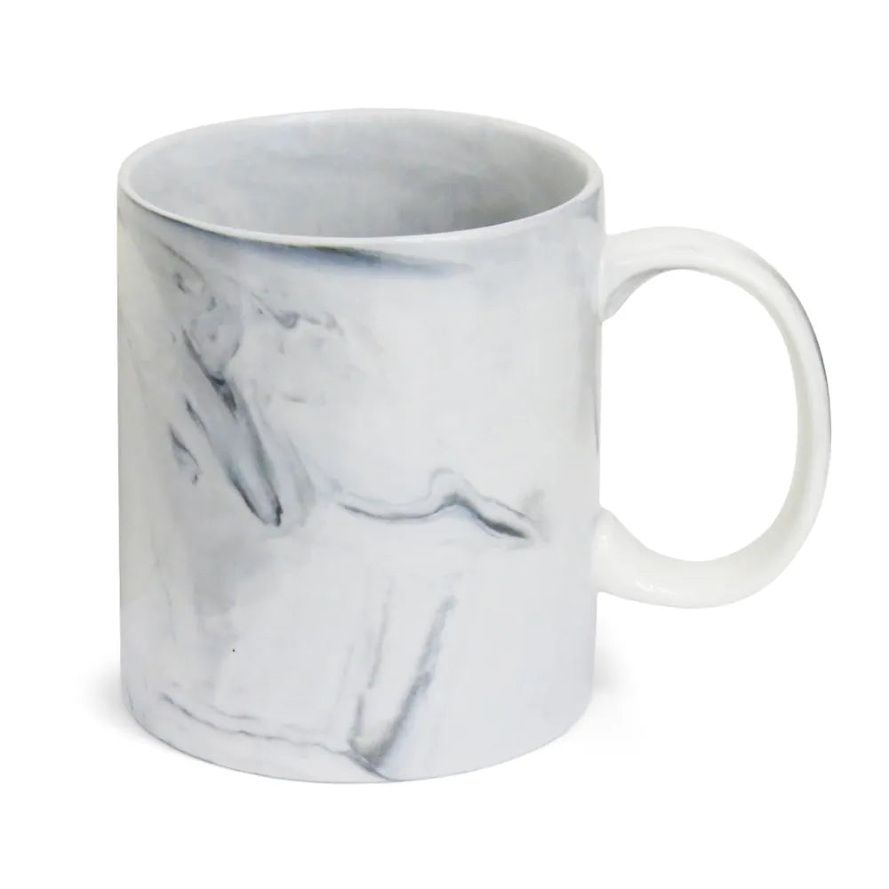 Grey Marble Ceramic Mug 325ml for Sublimation with Sophisticated Design