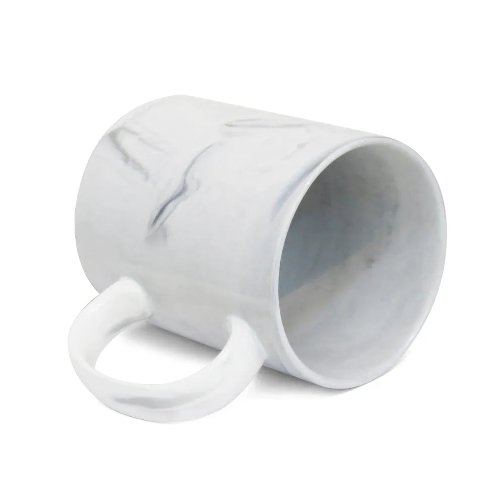 Grey Marble Ceramic Mug 325ml for Sublimation with Sophisticated Design