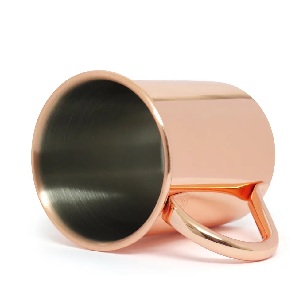 Stainless Steel Moscow Mule Mug 400ml Cylindrical with Long Handle for Sublimation