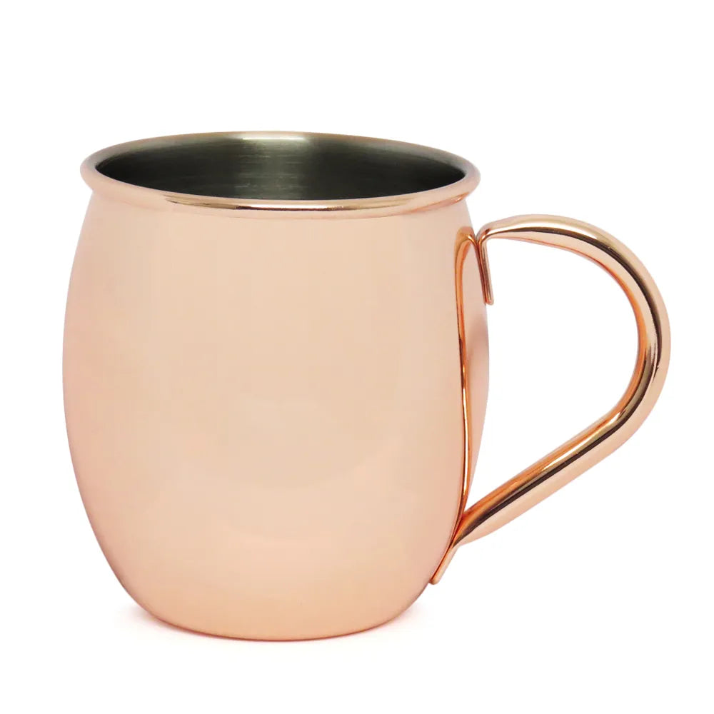 Caneca Moscow Mule Inox Bronze 500ml Redonda para Sublimação