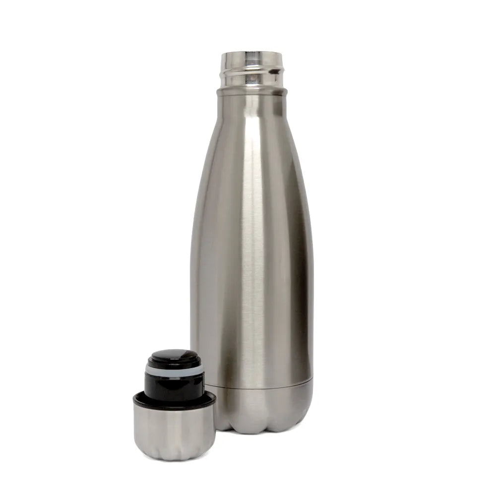 350ml Silver Stainless Steel Thermal Bottle with Sublimation Coating