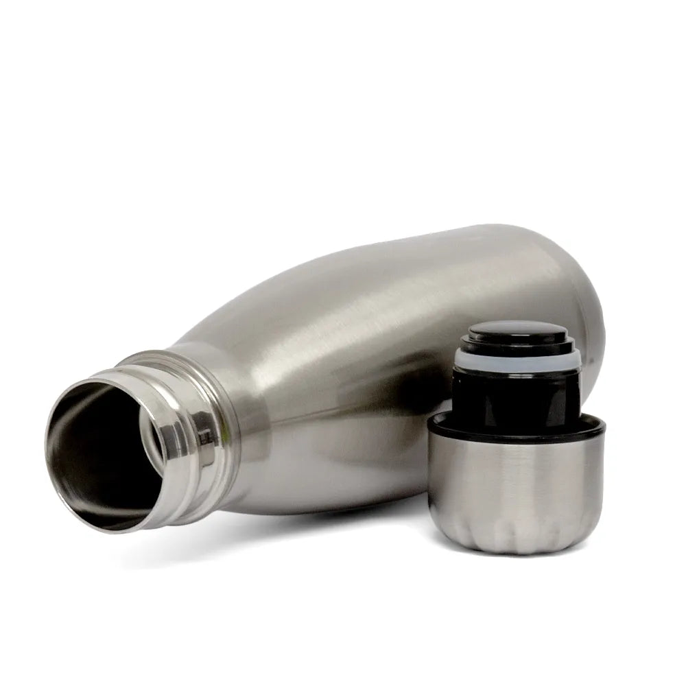 350ml Silver Stainless Steel Thermal Bottle with Sublimation Coating