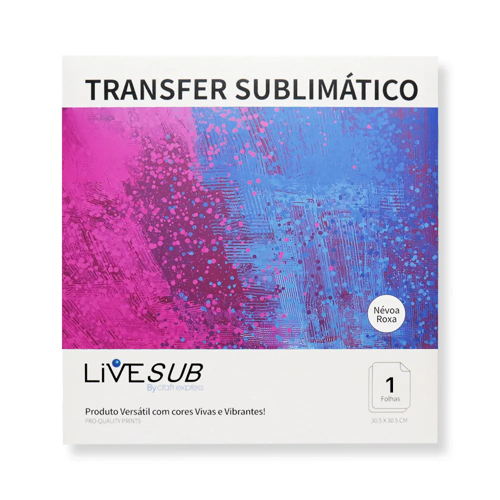 Purple Mist Sublimation Transfer 11.4x30.5cm for Sublimation and Personalization