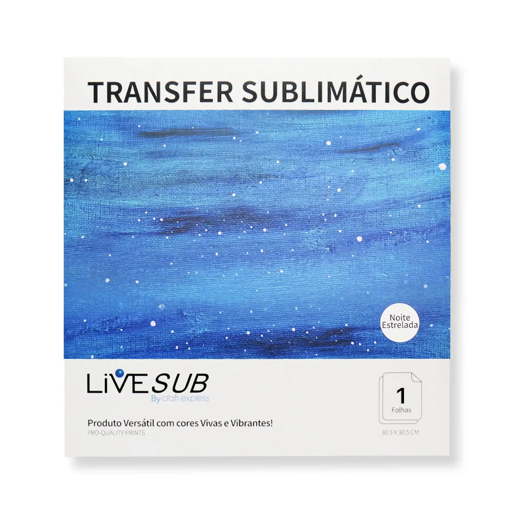 Starry Night Sublimation Transfer 11.4x30.5cm for Sublimation and Customization
