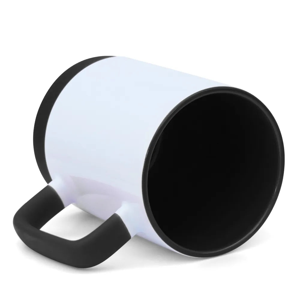 Caneca de Cerâmica 325ml Branca com Base de Silicone para Sublimação