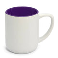 Matte Ceramic Mug 325ml with Purple Interior for Customization - LiVE