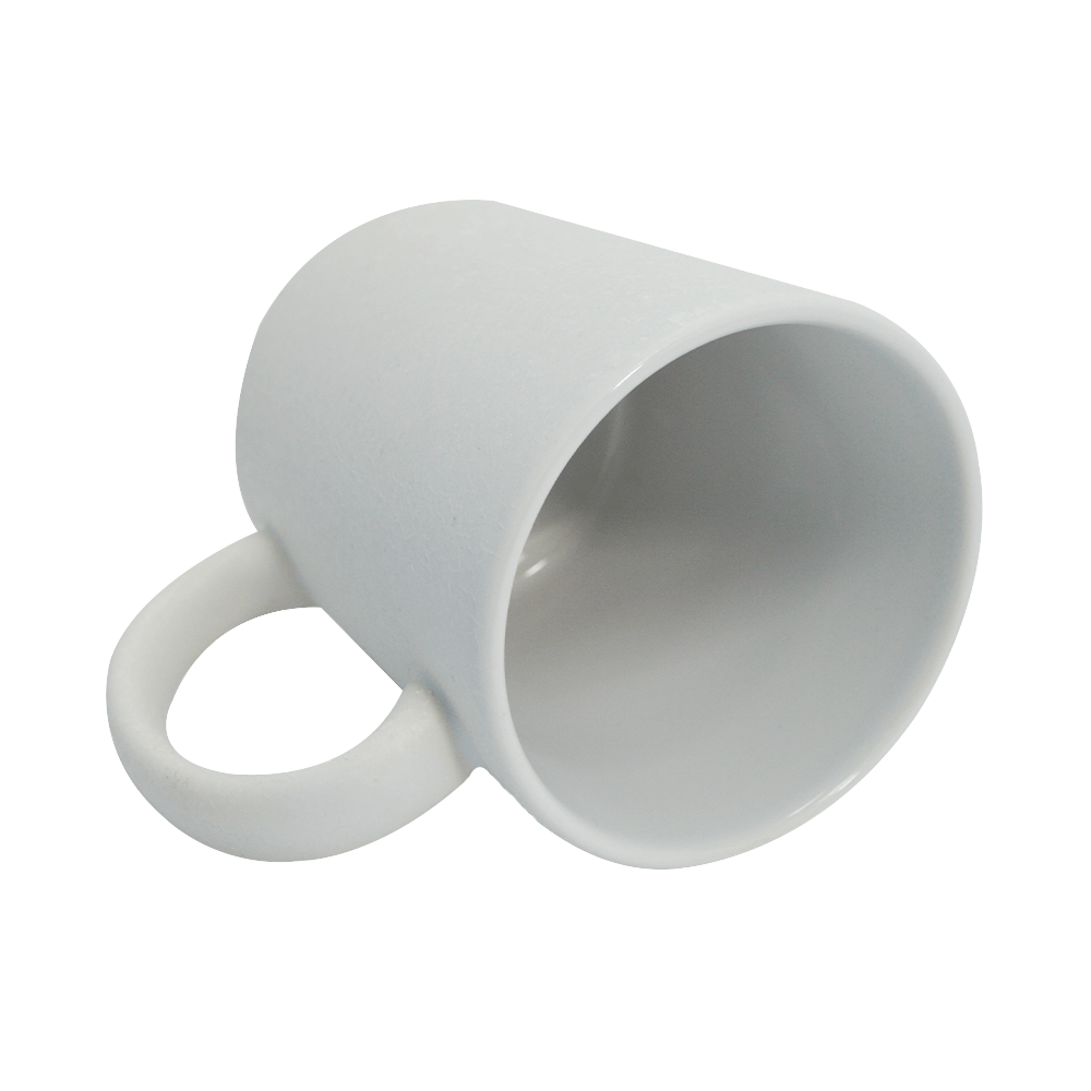 Caneca Cerâmica Craquelê Branco 325ml para Personalização e Uso Diário