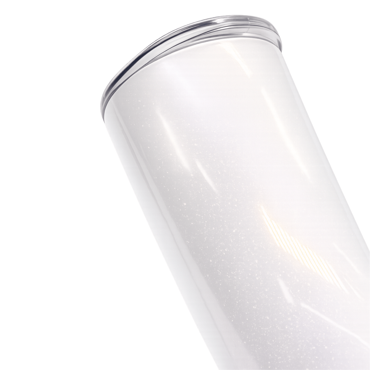 450ml Pearl White Stainless Steel Tumbler with Lid and Straw for Sublimation