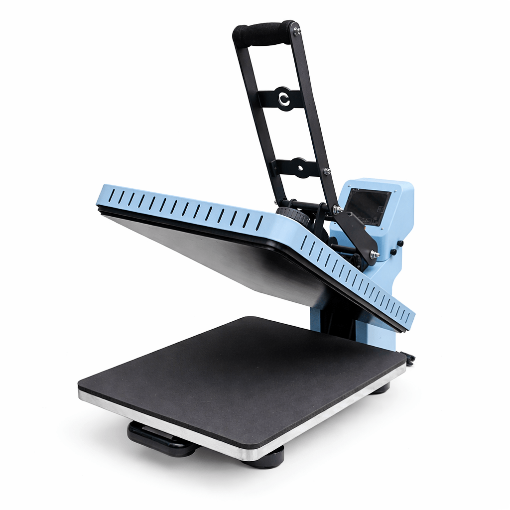 Prensa Plana Vertical 40x50cm com Gaveta e Pistão LIVE Elite Craft Azul - 110v
