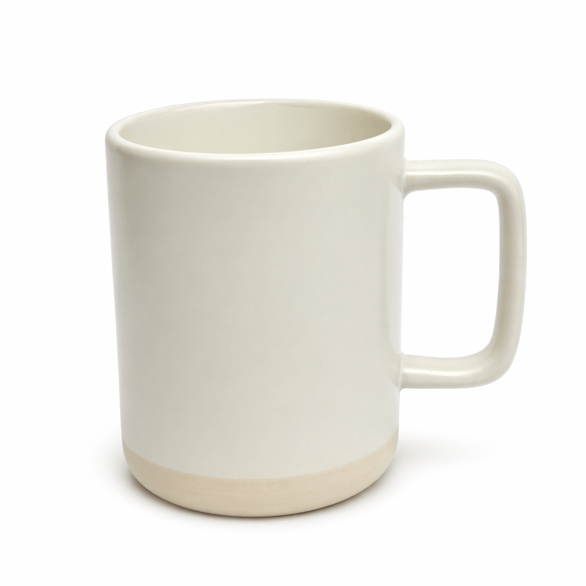 Caneca Cerâmica Crema Fosca Base Bege 360ml