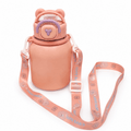 GARRAFA INOX TÉRMICO BABY BEAR 550ML MATTE ROSA CLARO