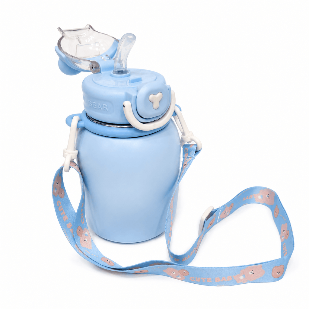 GARRAFA INOX TÉRMICO BABY BEAR 550ML MATTE AZUL CLARO