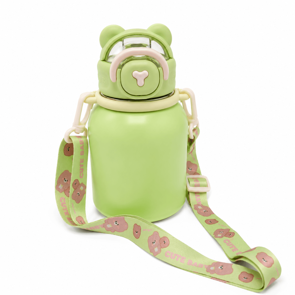 GARRAFA INOX TÉRMICO BABY BEAR 550ML MATTE VERDE