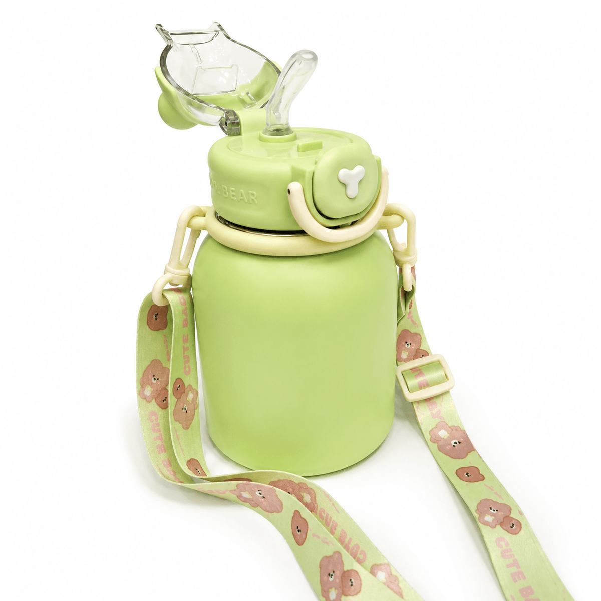 GARRAFA INOX TÉRMICO BABY BEAR 550ML MATTE VERDE