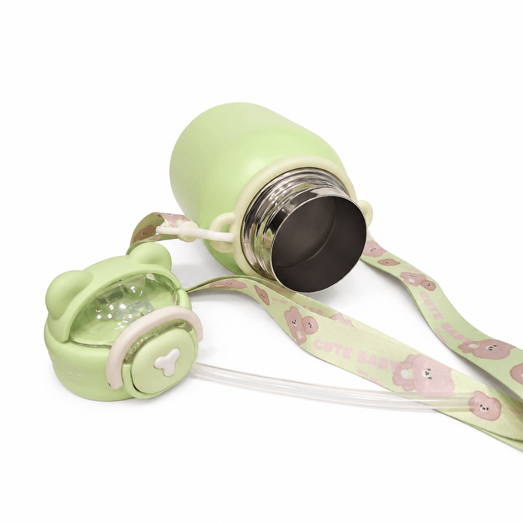GARRAFA INOX TÉRMICO BABY BEAR 550ML MATTE VERDE
