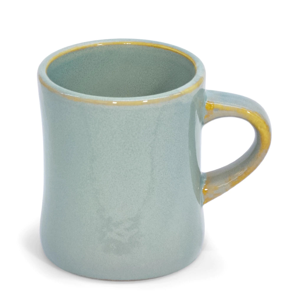 Caneca Rústica Verde 360ml para Sublimação com Acabamento Texturizado