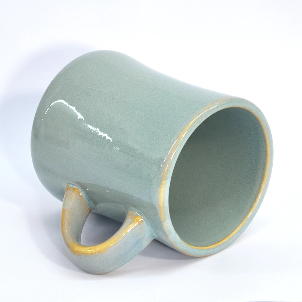Caneca Rústica Verde 360ml para Sublimação com Acabamento Texturizado