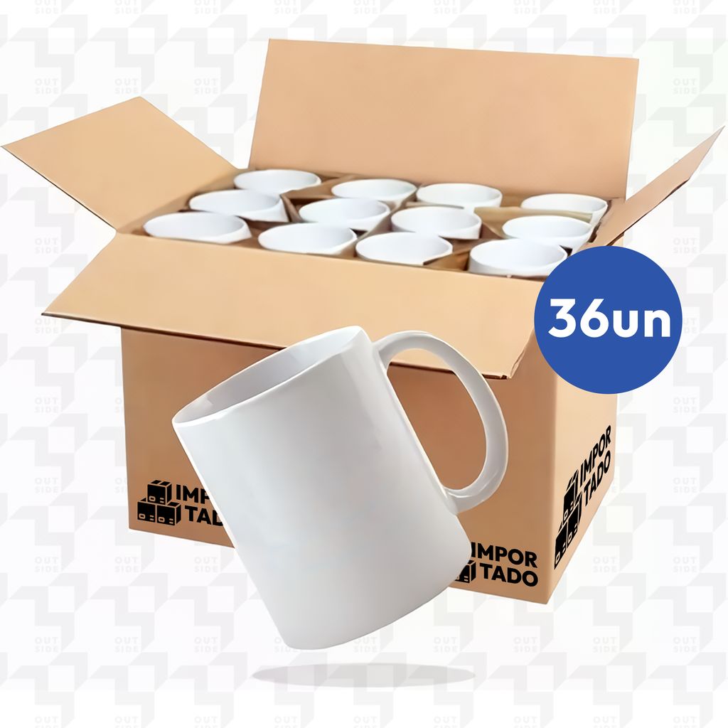 Imported 300ml White Ceramic Mug for Sublimation Quality Print