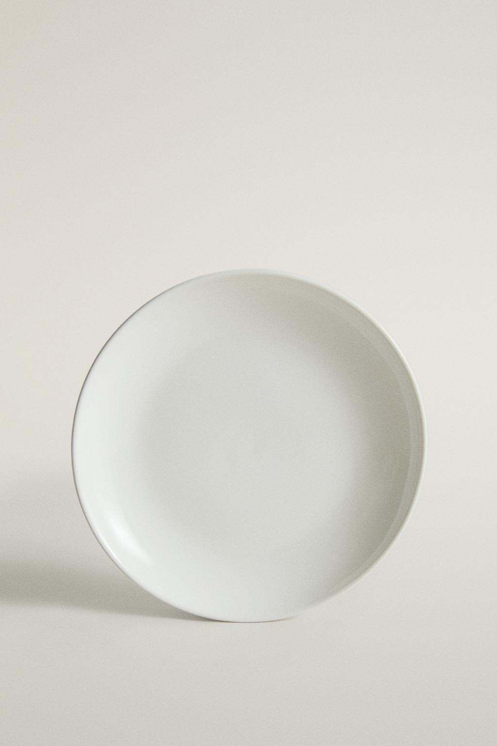 Prato de Cerâmica Domus 26,5 cm Branco para Sublimação (Caixa com 6 unidades)