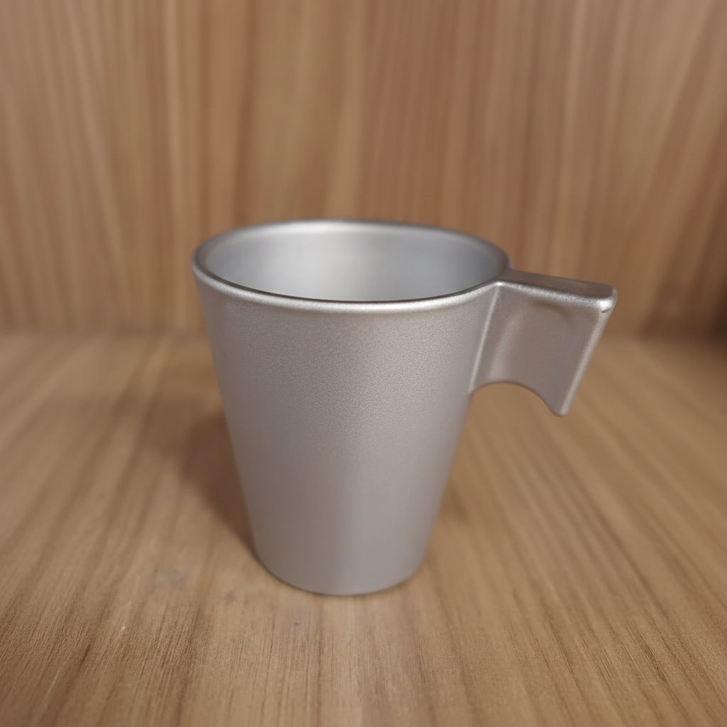 Xícara de Vidro Prata 80ml para Sublimação - Café Expresso Personalizado