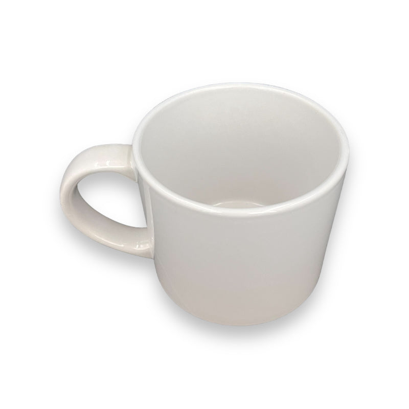 Caneca de Cerâmica Branca 400ml com Buckles para Sublimação