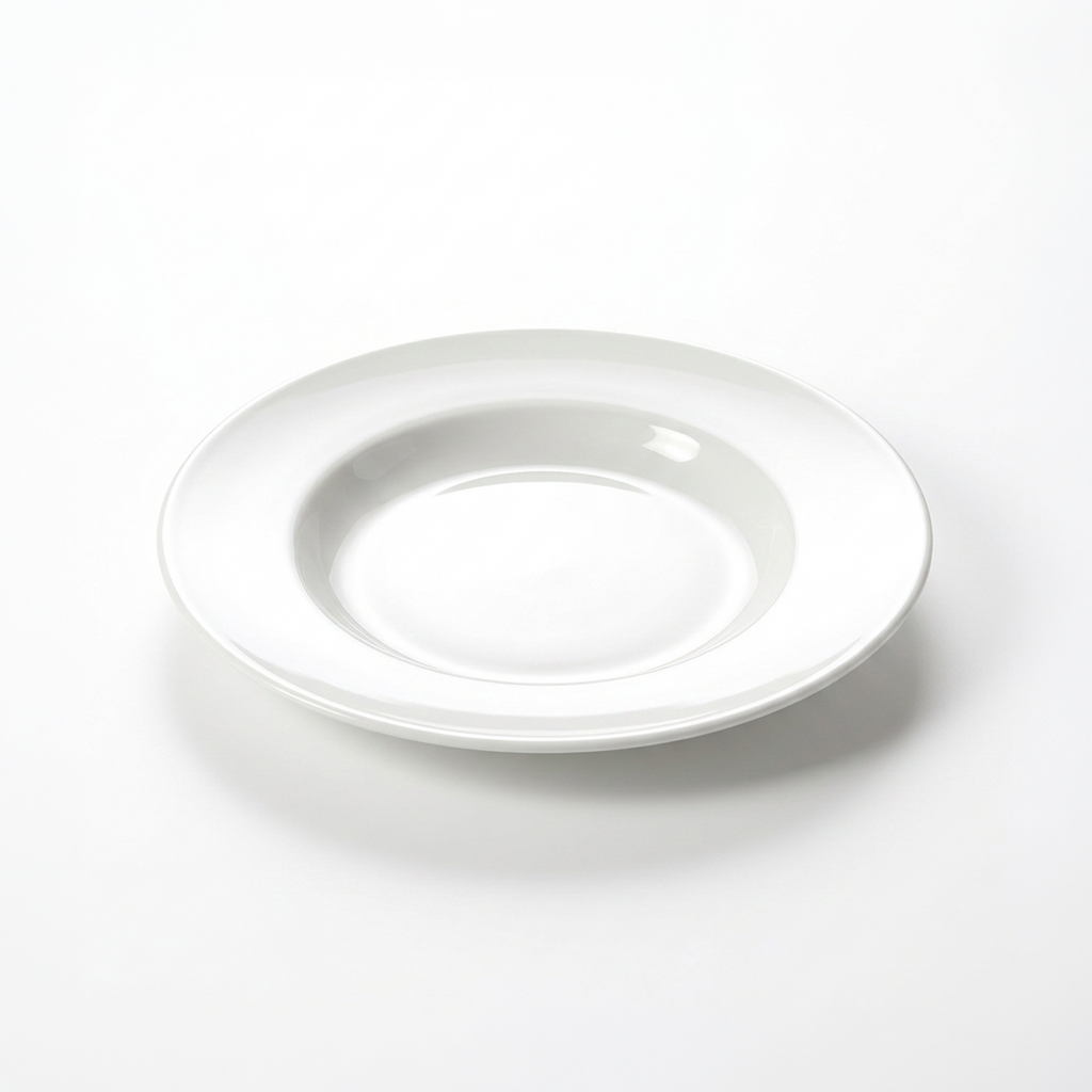Prato de Cerâmica Sigma 20,5 cm Branco para Sublimação — Caixa Fechada com 30 Unidades