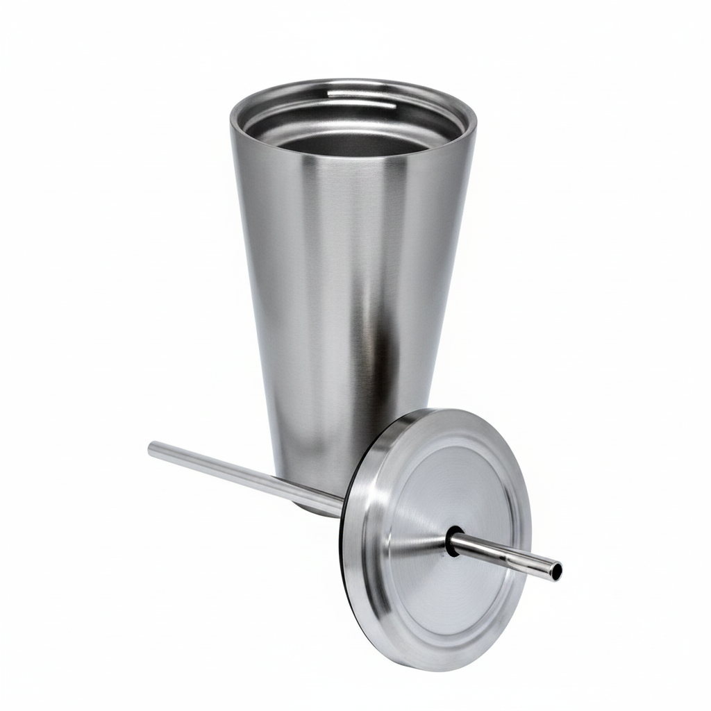 475ml Silver Stainless Steel Thermal Tumbler for Sublimation - Starbucks Style