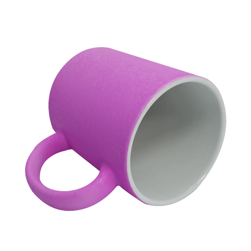 Purple Craquelê Ceramic Mug 325ml for Personalization - Exclusive Design