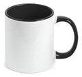 Caneca SmartSub 325ml Branca com Interior e Alça Preta para Sublimação