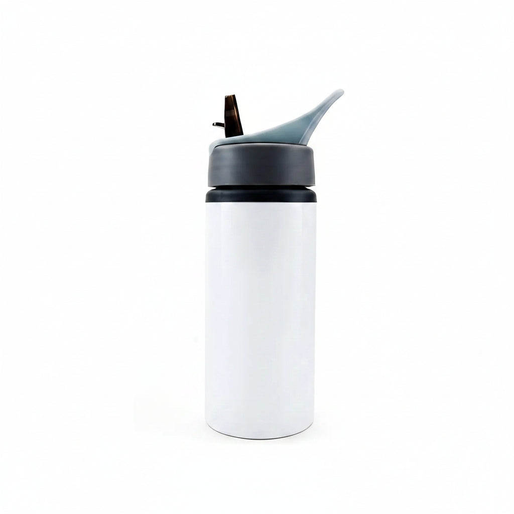 Garrafa de Alumínio 600ml Branca para Sublimação - Squeeze Wave LiVE