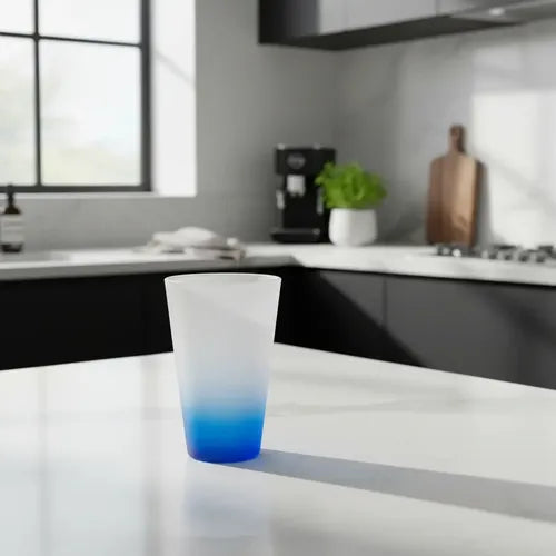 Dark Blue Gradient 290ml Glass Tumbler for Sublimation LiVE