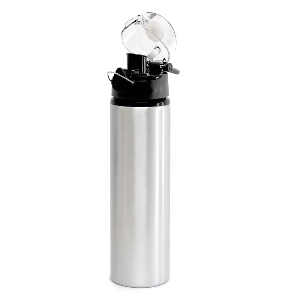 Garrafa de Alumínio 750ml Branca com Bico Big Mouth para Sublimação
