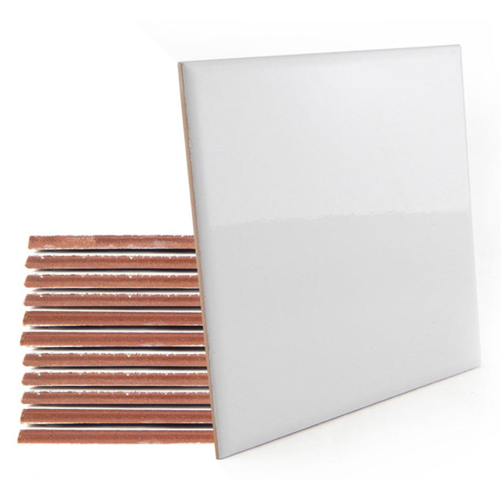 Azulejo Decorativo Cerâmica Branco 10x10cm para Sublimação