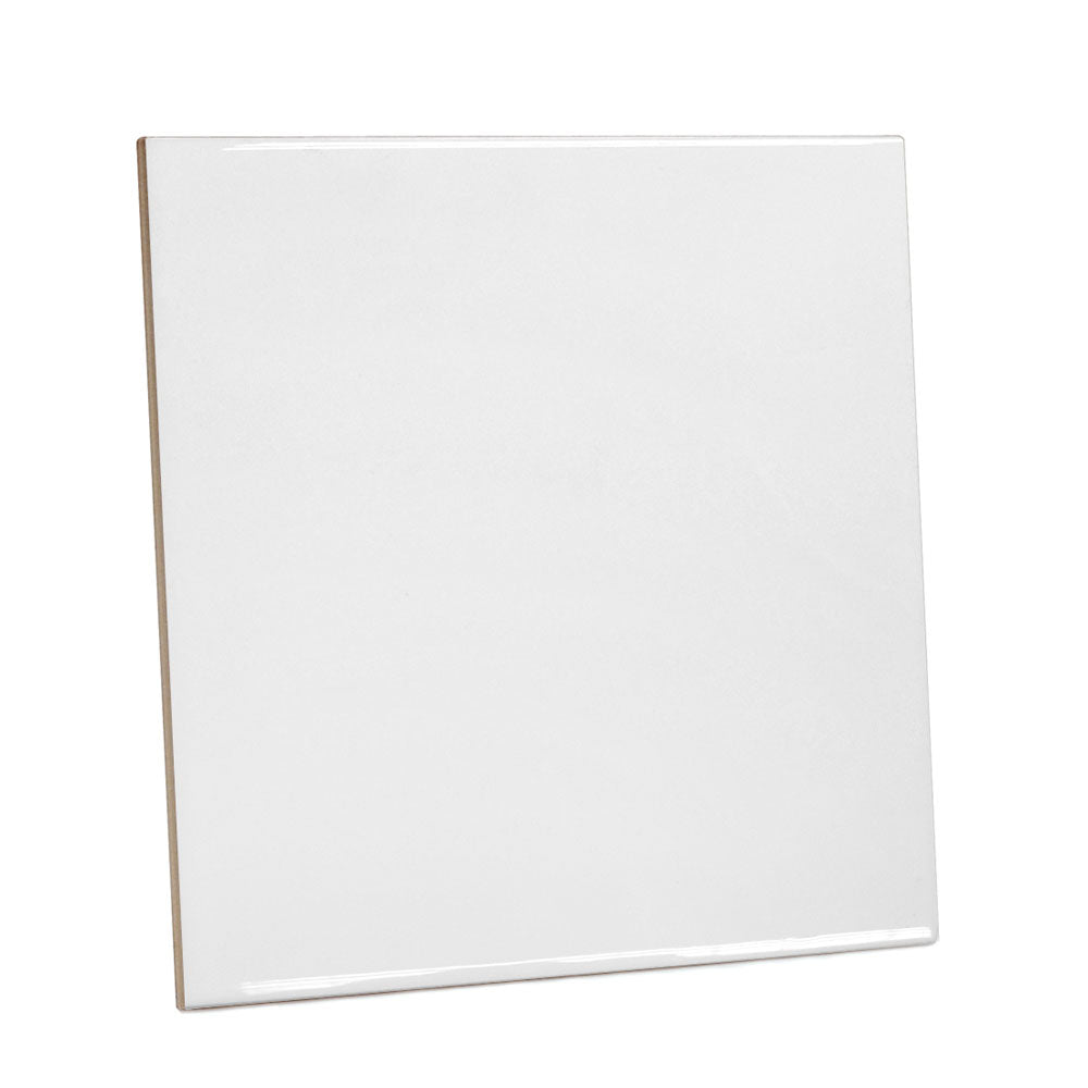 Azulejo Decorativo de Cerâmica Branco 20x20cm para Sublimação