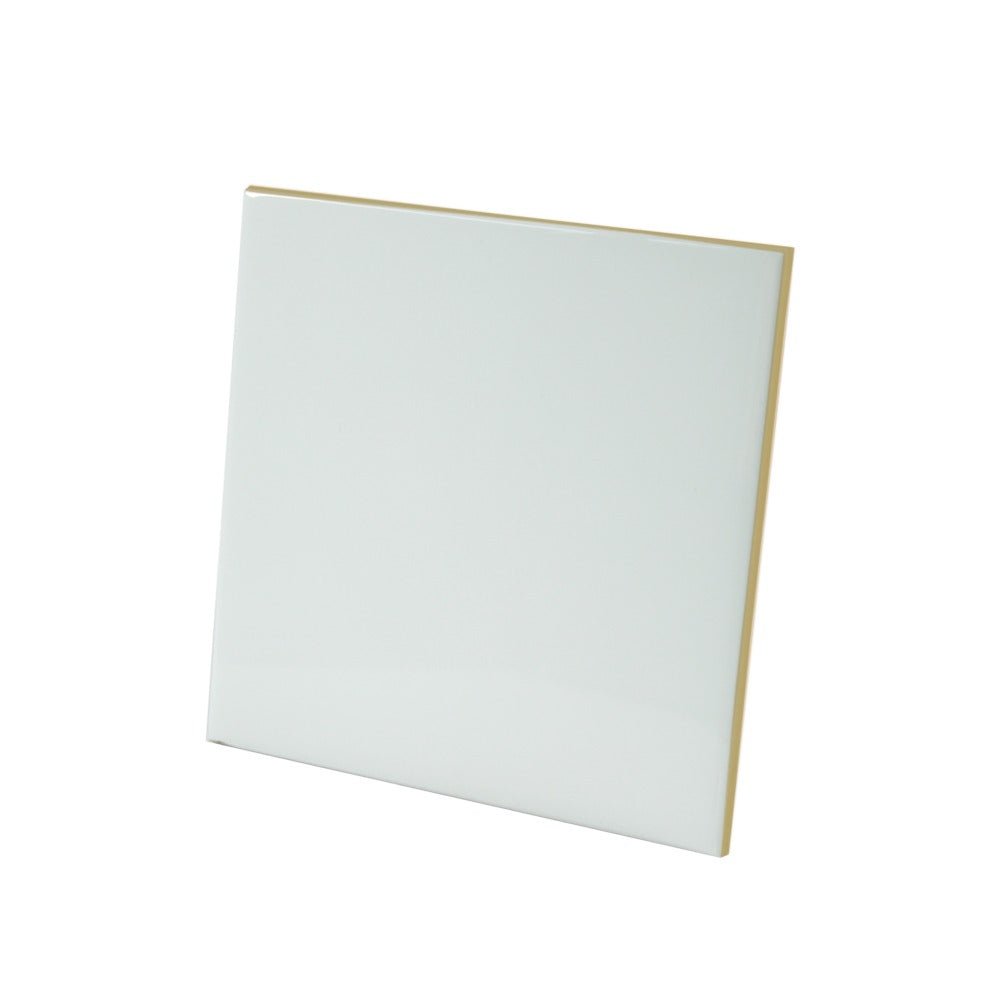 Azulejo Decorativo Cerâmica Branco 20x20cm para Sublimação LiVE
