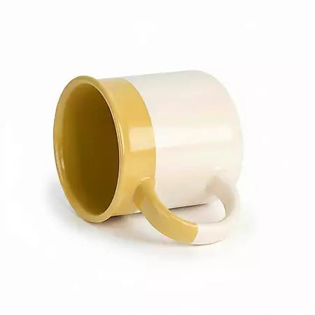 Caneca Cerâmica 380ml Caramelo Fosca Vintage para Personalização e Uso Diário