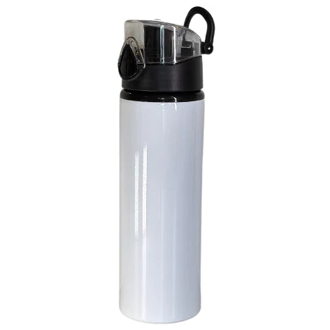 Garrafa de Alumínio 750ml Branca com Bico Big Mouth para Sublimação