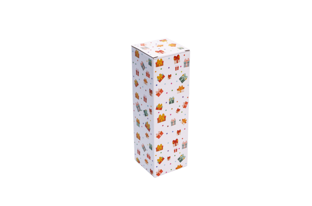Caixa de Papelão Resistente para Squeeze 350ml - Embalagem Sustentável para Personalizados