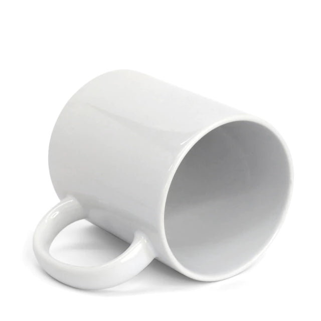 12un Caneca de Cerâmica Branca 325ml Classe AAA para Sublimação - Live Premium