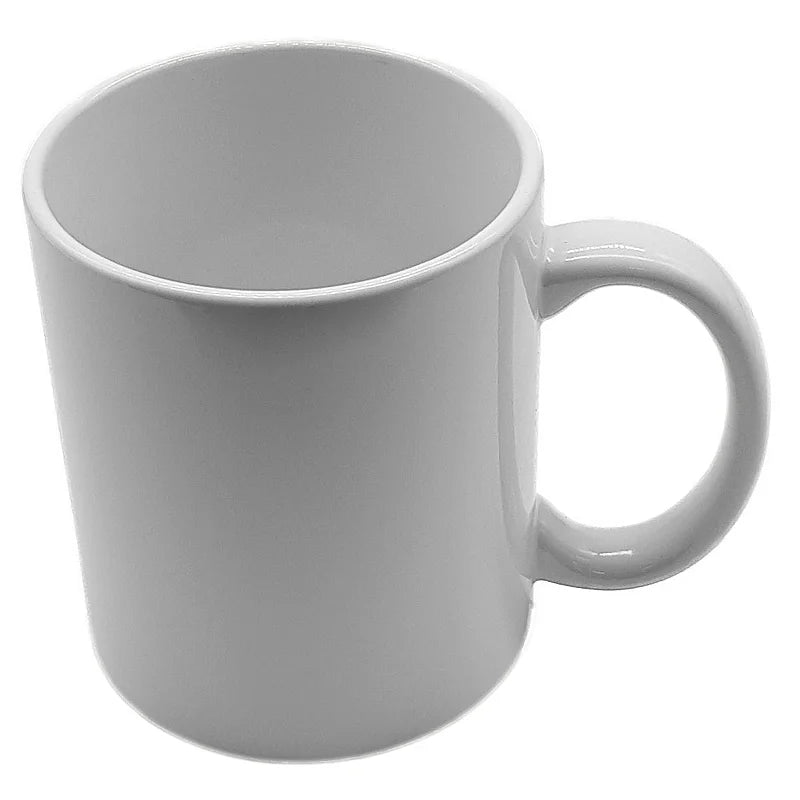 Caneca de Cerâmica Branca 300ml Importada para Sublimação Quality Print