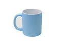 Caneca Cerâmica Craquelê Azul Claro 325ml para Personalização e Uso Diário